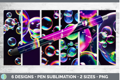 Bubbles Pen Wraps | Epoxy Sublimation Bundle