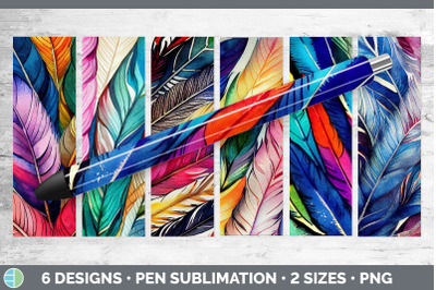 Feathers Pen Wraps | Epoxy Sublimation Bundle