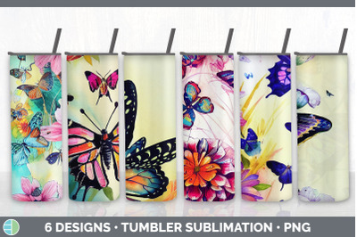 Butterflies Tumbler Sublimation Bundle