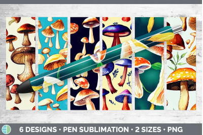 Mushrooms Pen Wraps | Epoxy Sublimation Bundle