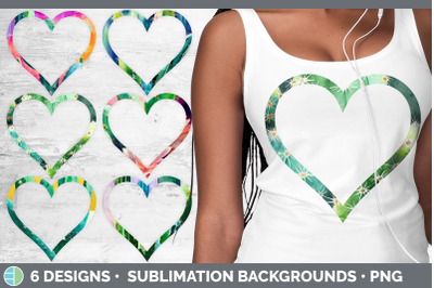 CACTUS HEART FRAME CLIPART | SUBLIMATION DESIGNS