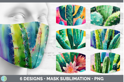 CACTUS MASK | SUBLIMATION BUNDLE FACE MASK DESIGNS