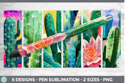 CACTUS PEN WRAPS | EPOXY SUBLIMATION BUNDLE