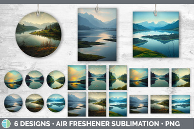 Lake Air Freshener | Sublimation Designs Bundle