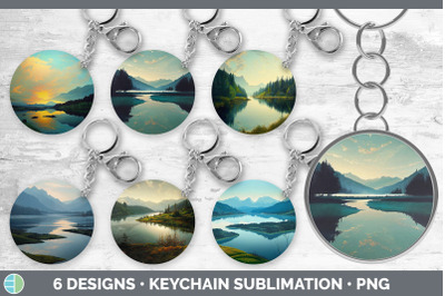 Lake Keychain Bundle | Keyring Sublimation Designs