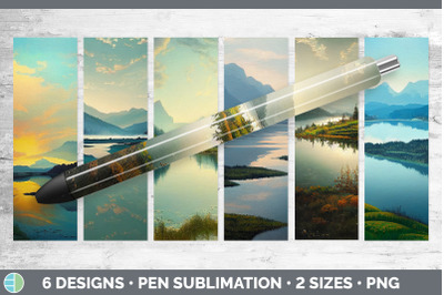 Lake Pen Wraps | Epoxy Sublimation Bundle