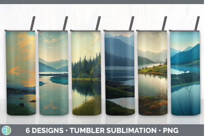 Lake Tumbler Sublimation Bundle