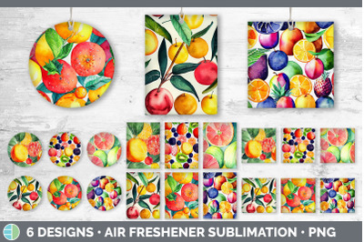 Fruit Air Freshener | Sublimation Designs Bundle