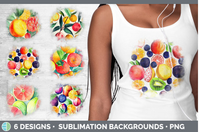 Fruit Background | Grunge Sublimation Backgrounds