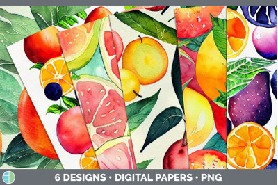 Fruit Backgrounds | Digital Scrapbook Papers