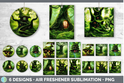 Tree House Air Freshener | Sublimation Designs Bundle