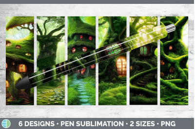 Tree House Pen Wraps | Epoxy Sublimation Bundle