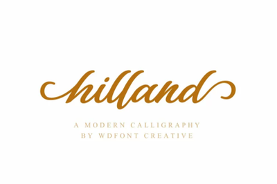 Hilland Font | Modern Stylish Font
