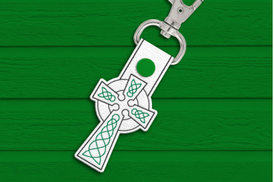 Celtic Cross ITH Key Fob | Applique Embroidery