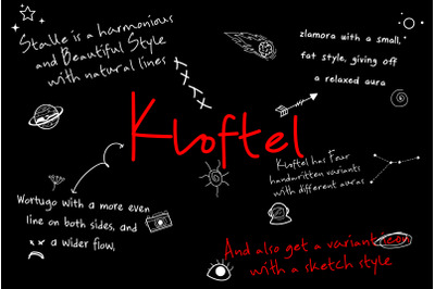 ZT Kloftel - Handwritten Font