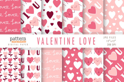 Valentine Love Pink Red - BW001A
