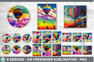 Hot Air Balloon Air Freshener | Sublimation Designs Bundle