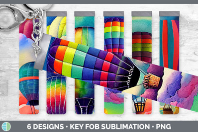 Hot Air Balloon Key Fob | Wristlet Sublimation