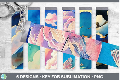 Birds Flying Key Fob | Wristlet Sublimation