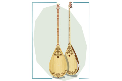 Dombra, also Dombyra, is a stringed plucked musical instrument