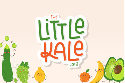 A Little Kale Font (Cute Fonts, Fun Fonts, Craft Fonts)