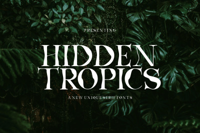 Hidden Tropics - a New Unique Serif Font