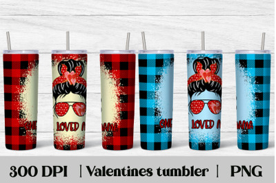 Valentines day tumbler wrap| Messy bun tumbler