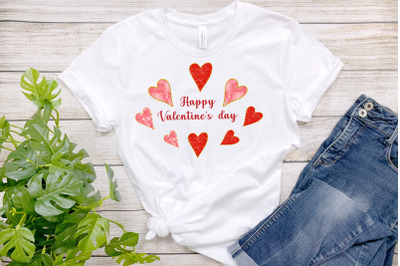 Happy Valentines sublimation | Valentines heart PNG