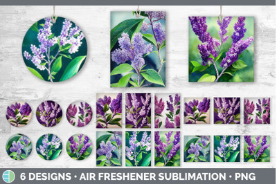 Lilacs Air Freshener | Sublimation Designs Bundle