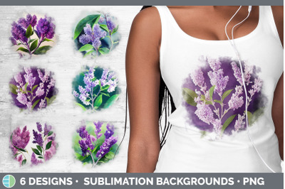 Lilacs Background | Grunge Sublimation Backgrounds