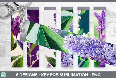 Lilacs Key Fob | Wristlet Sublimation