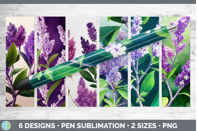 Lilacs Pen Wraps | Epoxy Sublimation Bundle