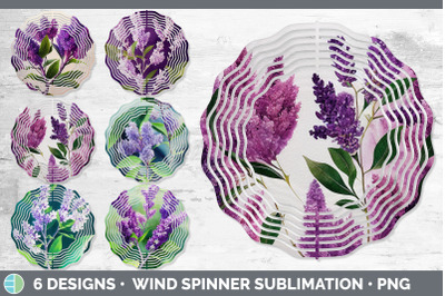 Lilacs Wind Spinner | Sublimation Designs Bundle