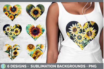 Sunflowers Hearts Clipart