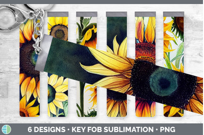 Sunflowers Key Fob | Wristlet Sublimation