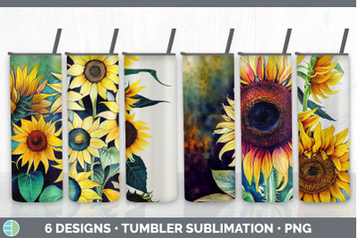 Sunflowers Tumbler Sublimation Bundle