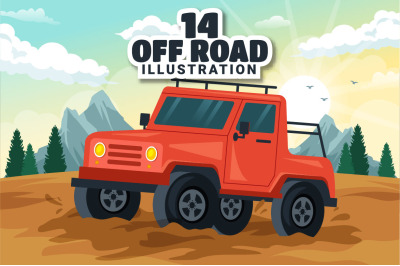 14 Off Road Vehicle Illustration