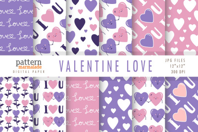 Valentine Love Pink Purple - BW001C