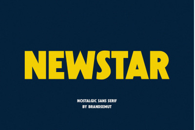 Newstar || Nostalgic Sans Serif