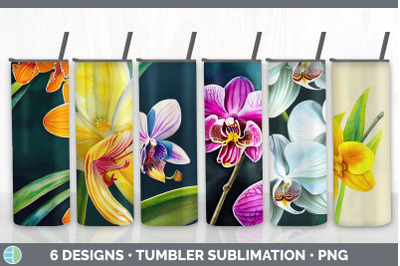 Orchids Tumbler Sublimation Bundle