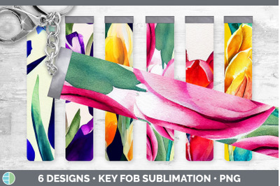 Tulips Key Fob | Wristlet Sublimation