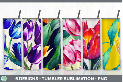 Tulips Tumbler Sublimation Bundle