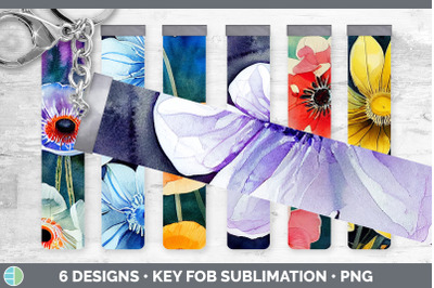 Anemones Key Fob | Wristlet Sublimation