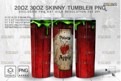 20oz Spooky Potion Skinny Tumbler Design