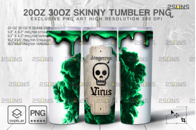20oz Spooky Potion Skinny Tumbler Design