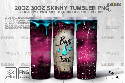 20oz Boys tears Potion Skinny Tumbler Design