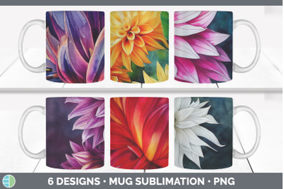 Dahlias Mug Sublimation