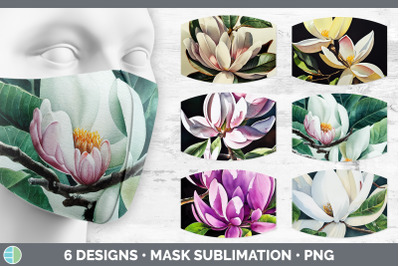 Magnolias Mask | Sublimation Bundle Face Mask Designs