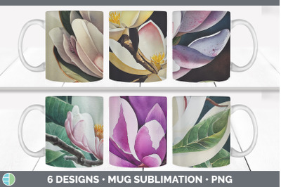 Magnolias Mug Sublimation