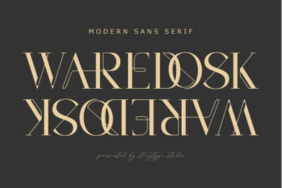 Waredosk Typeface